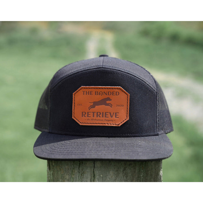 Banded Leather Patch Hat - The OG